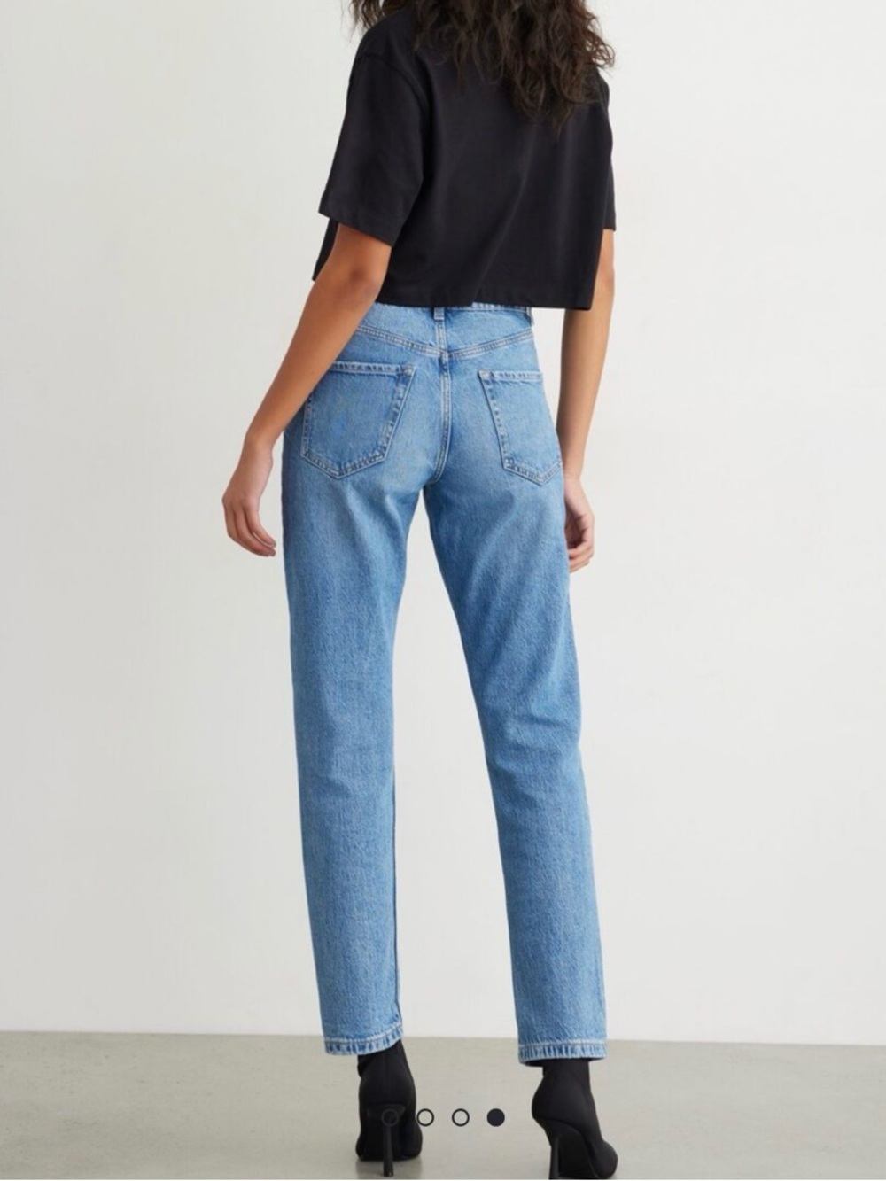Dynamite Light Blue Straight Leg Jeans - Picture 2 of 6
